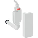 Sifón visto Geberit para electrodomésticos, con tapa: d=40mm, Blanco alpino